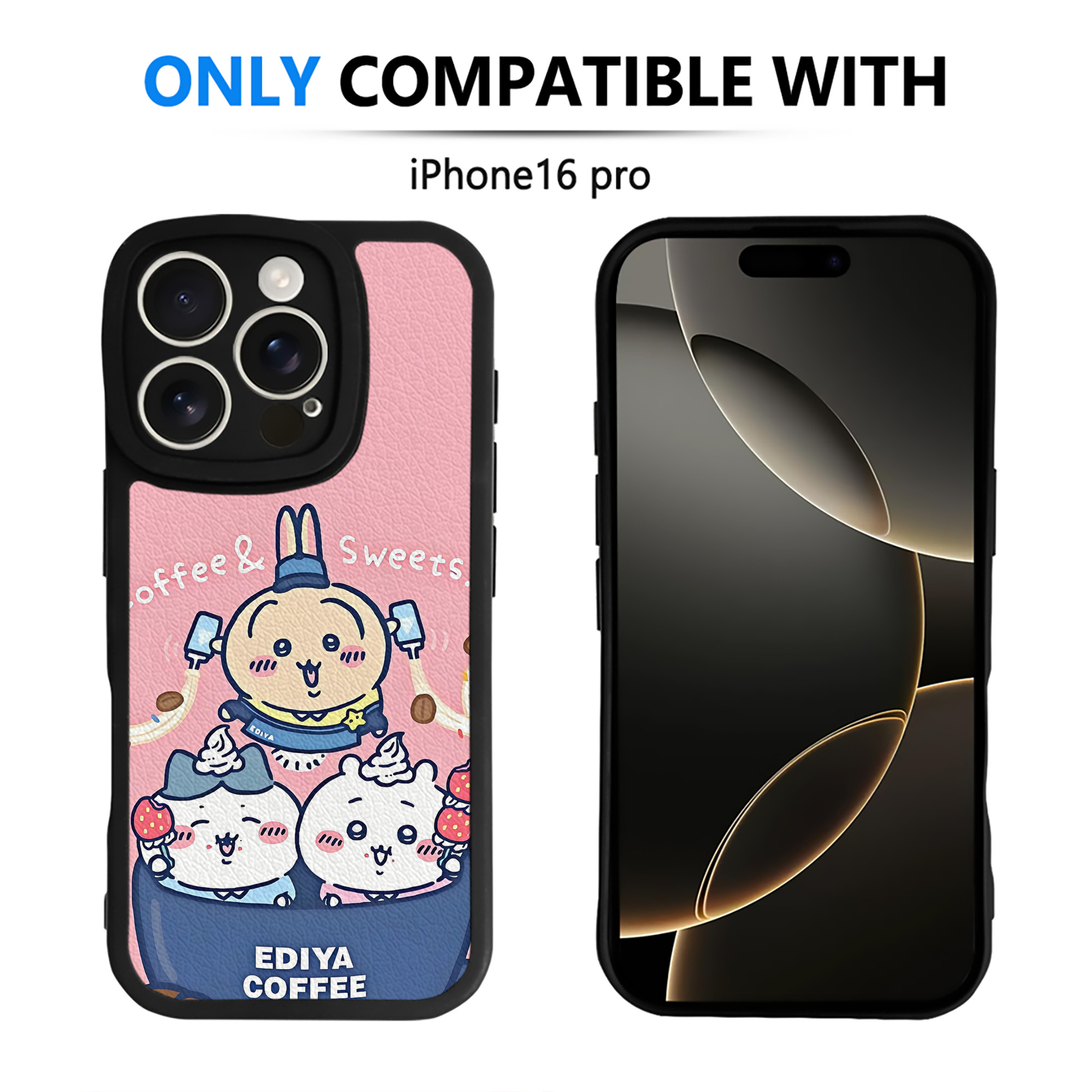 （画像用） ちいかわ Chii-kawa 【iPhone 16シリーズ対応】シリコンスマホケース（レザー調） 材質：シリコン